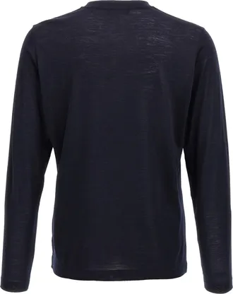 Zanone Virgin Wool T-shirt - Navy