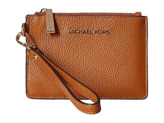 Michael Kors Mercer Small Womens Coin Purse Luggage, Leather