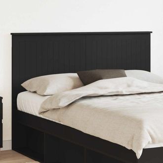 vidaXL vidaXL Testiera con testiera Rovere Nero 140 cm Legno multistrato