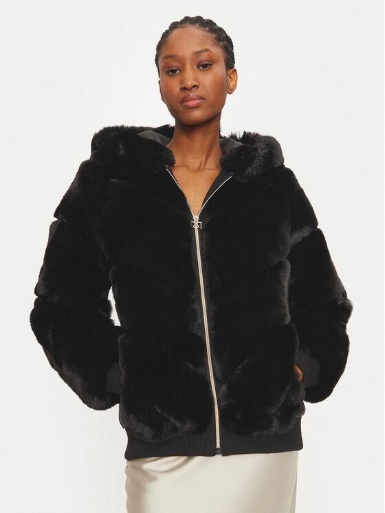 Rinascimento Giacca Finta Pelliccia Nera GIACCA RINASCIMENTO Donna