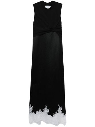 3.1 Phillip Lim draped cotton midi-dress - Black