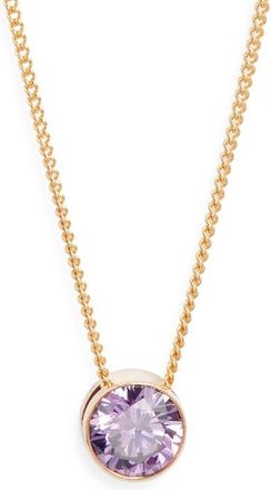 Set & Stones Birthstone Pendant Necklace in Gold /June at Nordstrom