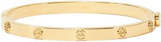 Tory Burch Thin Icon Hinge Bracelet in Tory Gold at Nordstrom, Size Medium