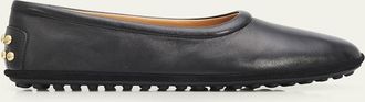 Tod's Studded Nappa Leather Ballerina Flats