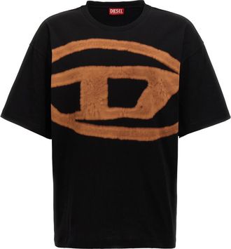 Diesel Black T-Boxt-Bleach T-shirt