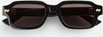 Bottega Veneta Intrecciato Rectangular Sunglasses - Bottega Veneta