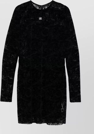 Givenchy knee length lace dress with sheer detailing