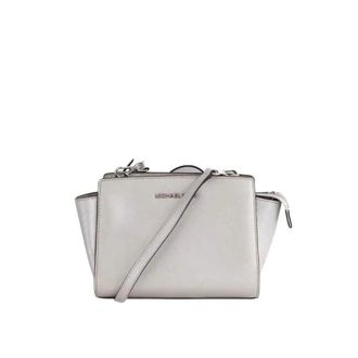 Michael Kors Pre-owned Shoulder Bag - Dames - Vintage Schoudertas - Grijs - ONE Size - Leer - Vintage