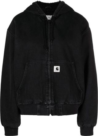 Carhartt Work in Progress Actieve Jas in Zwart - Dames - Spijkerjassen - Zwart - M - Denim - Jassen