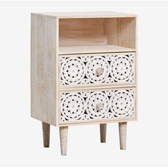 Sklum Comodino rettangolare 35x30 cm in legno di mango Ardel SKLUM