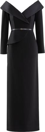 Saiid Kobeisy Off-Shoulder Crepe Midi Dress
