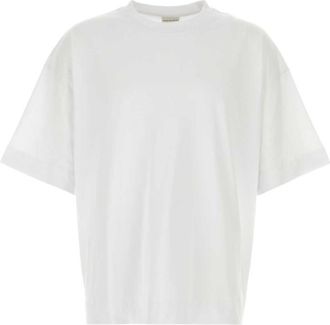 Dries Van Noten White Cotton Oversize T-shirt