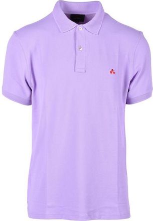 Peuterey Mens Short Sleeve Polo Shirt - Purple Nylon - Size EU 48 (Mens)
