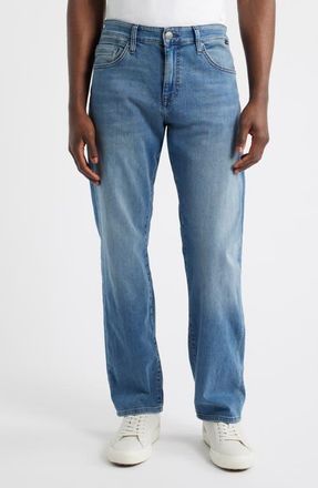 Mavi Matt Relaxed Straight Leg Jeans in Light Blue Williamsburg at Nordstrom, Size 42 X 32