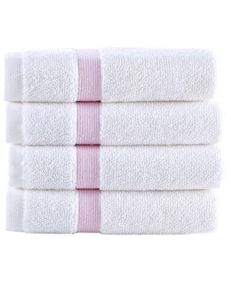 Brooks Brothers Contrast Border 4Pc Wash Towels