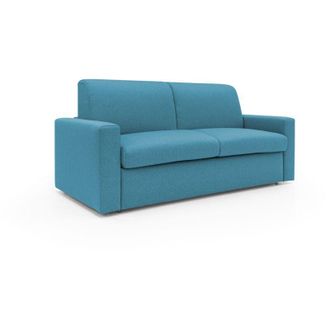 Divani.Store Divani.store - Kansas Sof&aacute; Cama Convertible H20 Cm En Tela Impermeable 212 Cm (mat. 160x197) Azul Claro