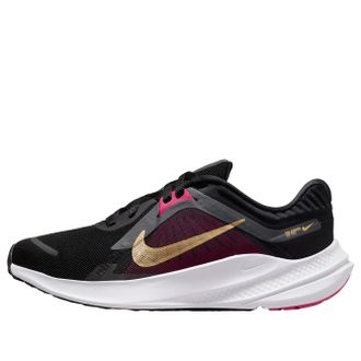 Nike (WMNS) Nike Quest 5 Black Dark Smoke Grey Fireberry Metallic Gold DD9291-009