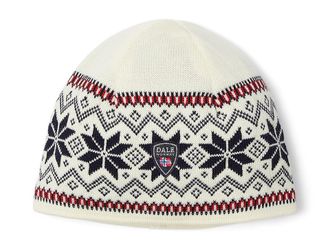 Dale of Norway Garmisch Hat Cold Weather Hats White/Navy/Raspberry, Merino/Wool
