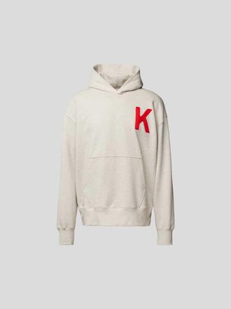 Kenzo Oversized Hoodie mit K&auml;nguru-Tasche in Sand, Gr&ouml;&szlig;e XL