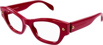 Alexander McQueen Eyewear frames Am 0429O - Dames - Brillen - Rood - 52 MM - Accessoires