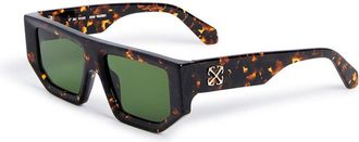 Off-white Sunglasses Geometric Full Rim, Black Frame And Dark Grey Lens Oeri13Fvancouver1007