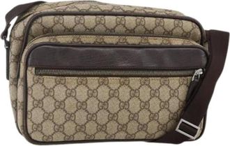 Gucci Pre-owned Cross Body Bags, female, Beige, Size: ONE SIZE Pre-owned Vintage Shoulder Bag