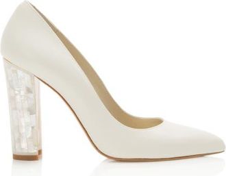 Freya Rose Camille Pointed Toe Pearl Heel Pump in Ivory at Nordstrom, Size 36