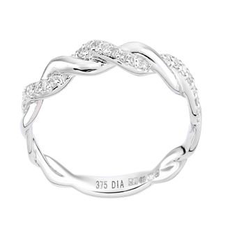 Diamant L'éternel 9ct witgouden ring met 0,07ct diamant