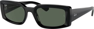 Ray-Ban Kiliane Bio Based Dark Green Rectangular Ladies Sunglasses RB4395F 667771 54