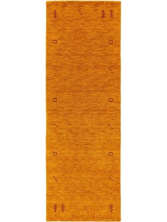 benuta Alfombras de pasillo de lana amarillo 80x300