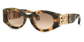 Roberto Cavalli SRC064 0AGG Mens Sunglasses Tortoiseshell Size 53