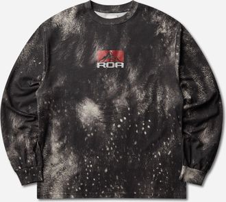 Roa Fuzzy Print Long Sleeve T-Shirt Fuzzy Brown