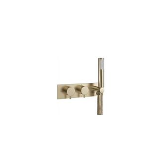 Crosswater MPRO 2 Doucheset - 8.1x26.2x6.7cm - 2 functies - handdouche - doucheslang - geborsteld messing