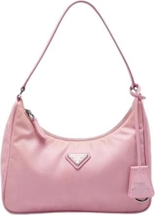 Prada Borsa a spalla Pre-owned in nylon - - Pre-owned - Donna - Rosa - ONE SIZE