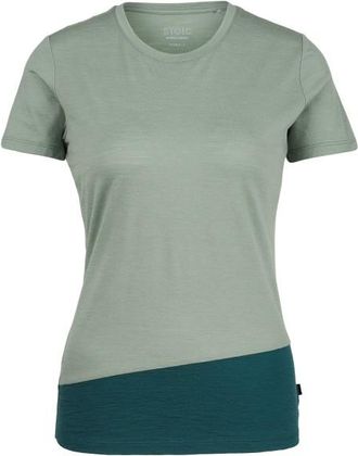 Stoic Merino155 LaholmSt. Colorblock T-Shirt Merinoshirt f&uuml;r Damen | bunt