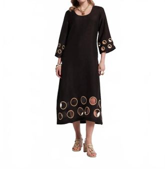 Frances Valentine Faye Cut Out Maxi Dress In Black