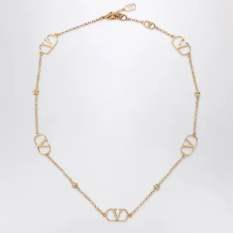 Valentino Garavani Collana VLogo Signature in metallo color oro