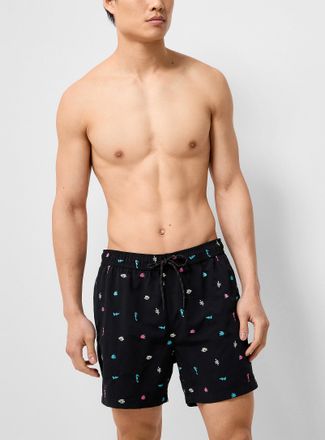 Simons Mens Vacation embroidery swim short 5