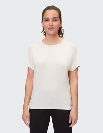 Venice Beach T-Shirt VENICE BEACH T-SHIRT EILEEN, Damen, Gr. XL (44), weiss (cloud wei&szlig;), Obermaterial: 95% Modal, 5% Elasthan, Rundhals, Shirts T-Shirt, sportlich