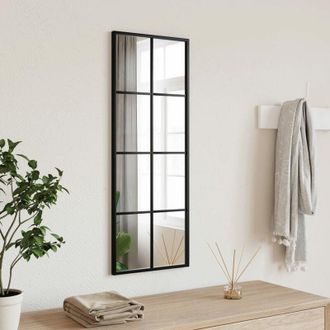 vidaXL Furniture Limited - Espejo de pared rectangular de hierro negro