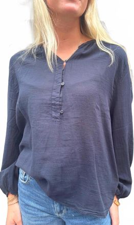 Hartford Turin Knit T-Shirt In Dark Navy