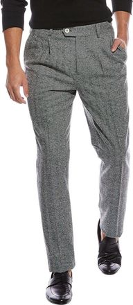 Brunello Cucinelli Pleated Wool & Cashmere-Blend Pant