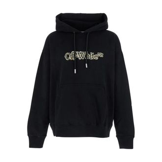 Off-white Hoodies & sweatvesten, Heren, Zwart, L, Wol, Zwarte Sweaters met Wolkpijlen