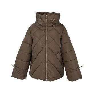 Sergio Moretti Jassen, Dames, Bruin, S, Polyester, Puffer & Down Jacket