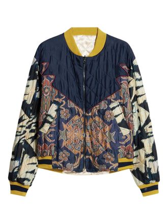 Pierre-Louis Mascia Aloada quilted bomber jacket - Blue