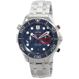 Omega Pre-owned Omega Seamaster Chronograph Blue Dial Mens Watch 210.30.44.51.03.002