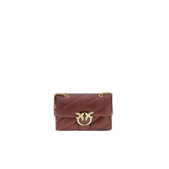 Pinko Bolso de hombro Love Birds de piel acolchada - Bags - Mujer - Rojo - ONE SIZE