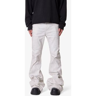 mnml Super Stacked Hem Jeans in White at Nordstrom, Size 28