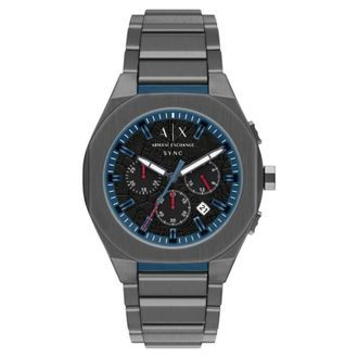 A|X Armani Exchange Sync Chronograph Quartz Black Dial Mens Watch AX4295