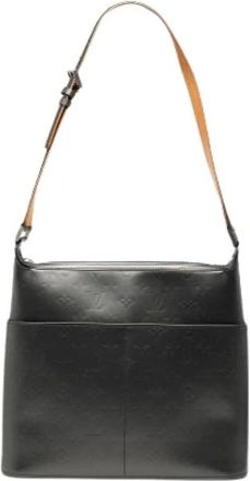 Louis Vuitton Pre-owned Shoulder Bags, female, Gray, Size: ONE SIZE Pre-owned The Sutter Shoulder Bag